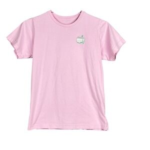 Masters Golf Tournament Kids L T-Shirt Kids Large Pink Polka Dot USA Logo Tee